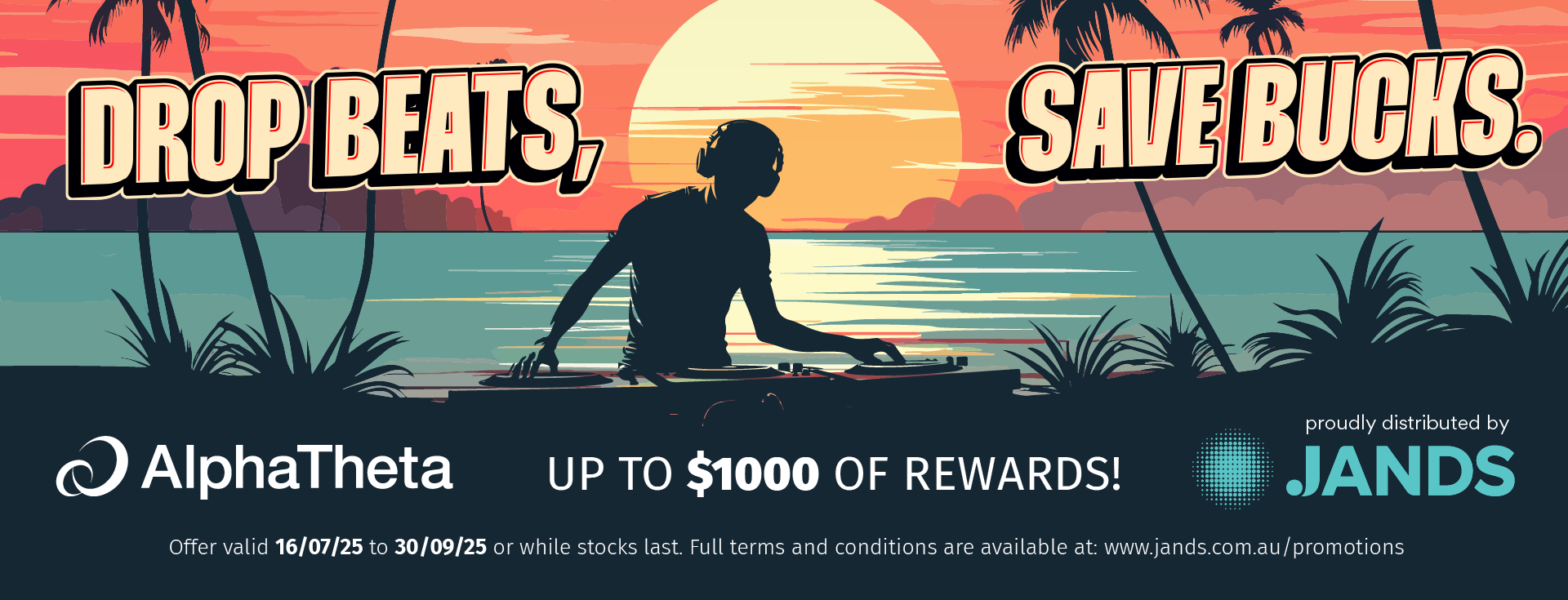 Drop Beats, Save Bucks - AlphaTheta & Pioneer DJ Products - Visa gift card Redemption promo!