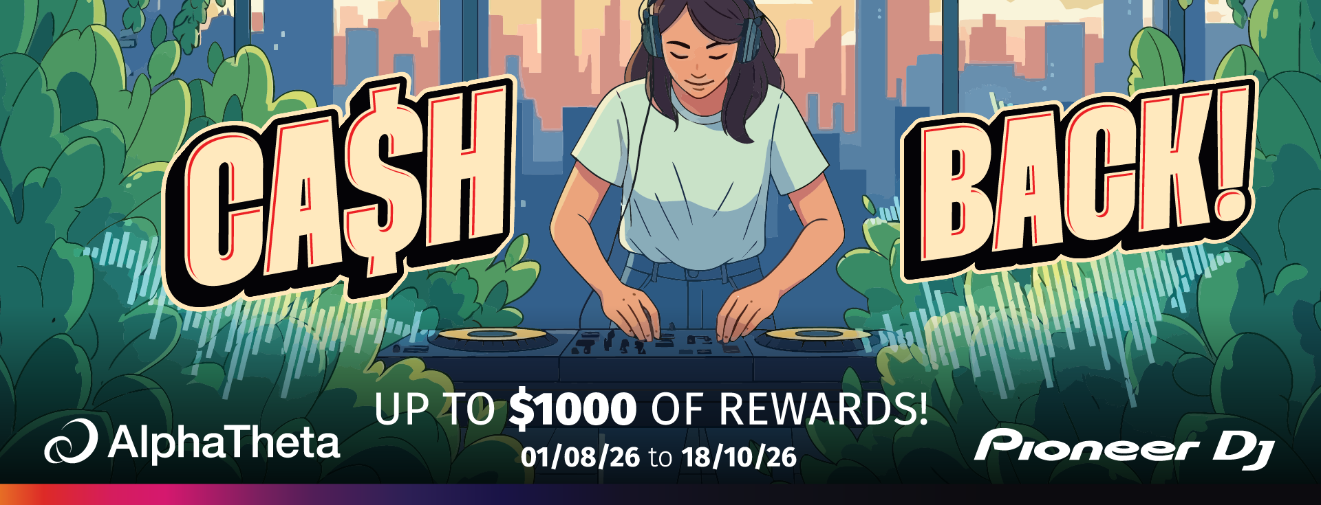 Cash Back 2026 - AlphaTheta & Pioneer DJ Products - Visa gift card Redemption promo!