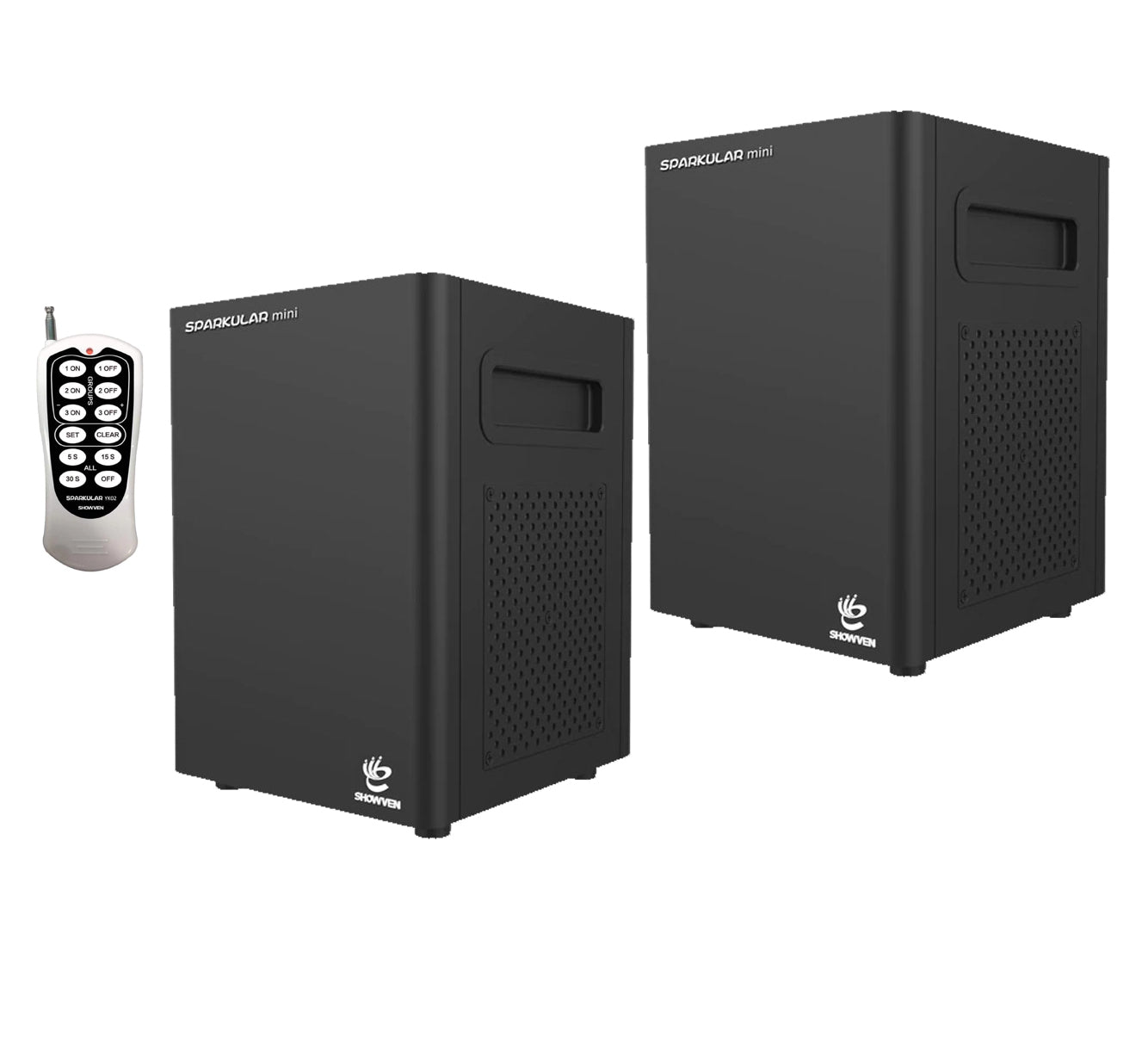 2x Showven Sparkular hire (remote included)