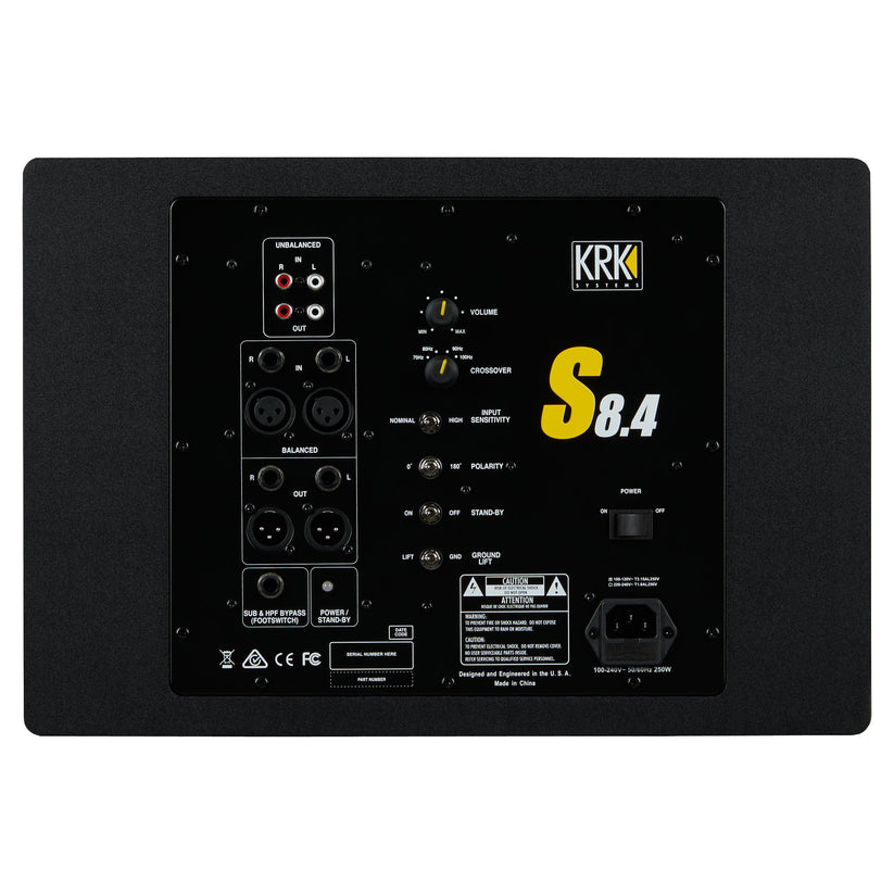 KRK S10.4 Powered 10" Studio Monitor Subwoofer