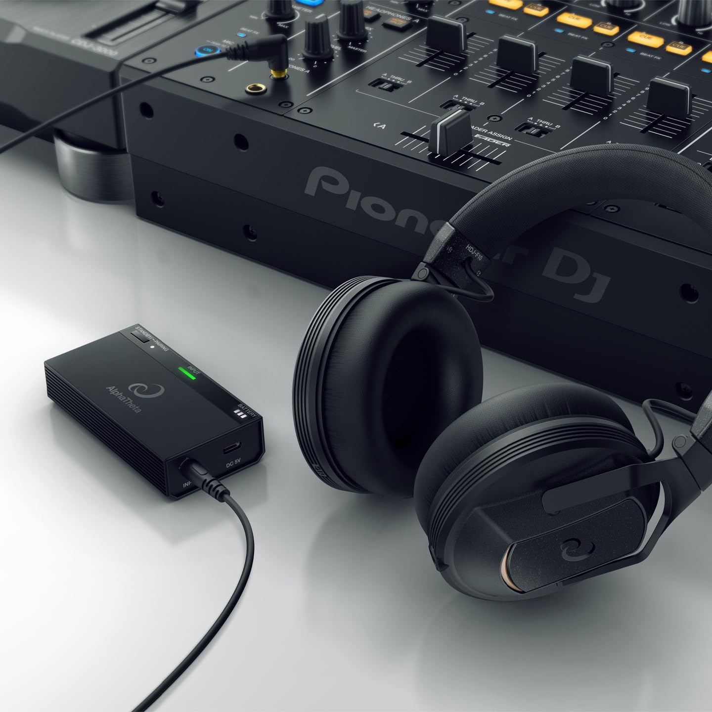 AlphaTheta HP-TX01 Transmitter for Professional Wireless DJ Headphones