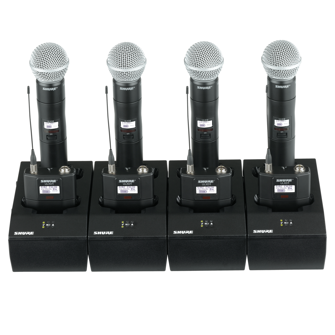 Shure SBC200 Dual Slot Drop in Transmitter Battery Charger for SB900B