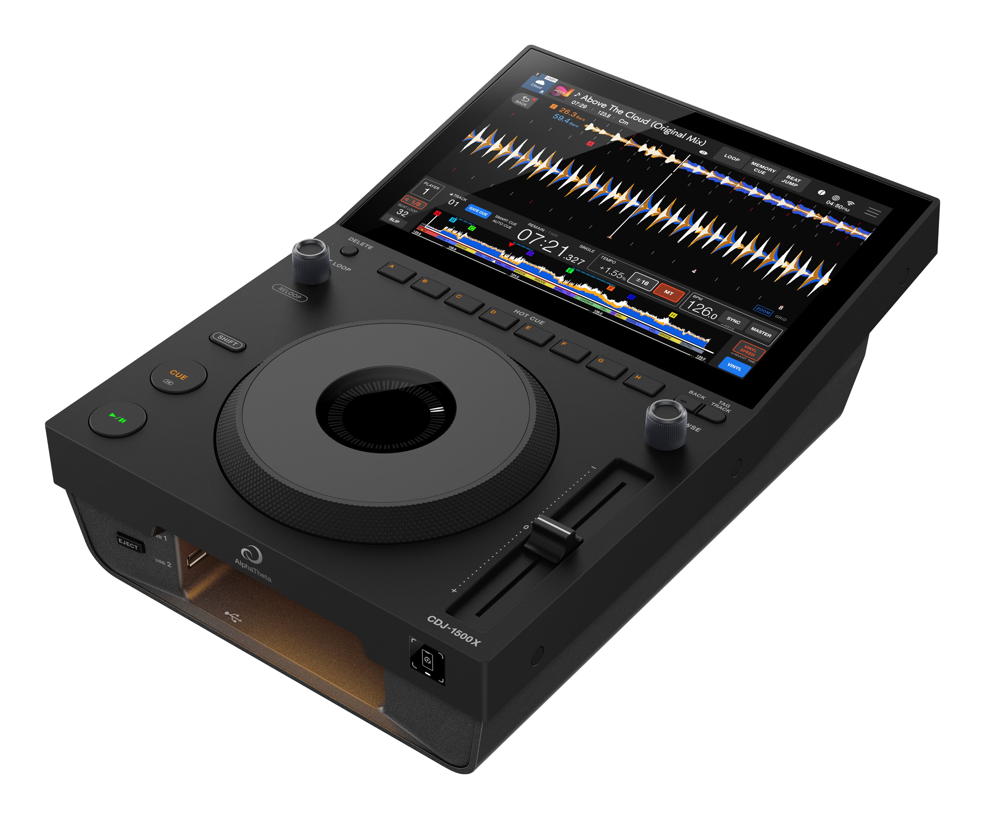 AlphaTheta CDJ-1500X Professional Digital Media Player – Black