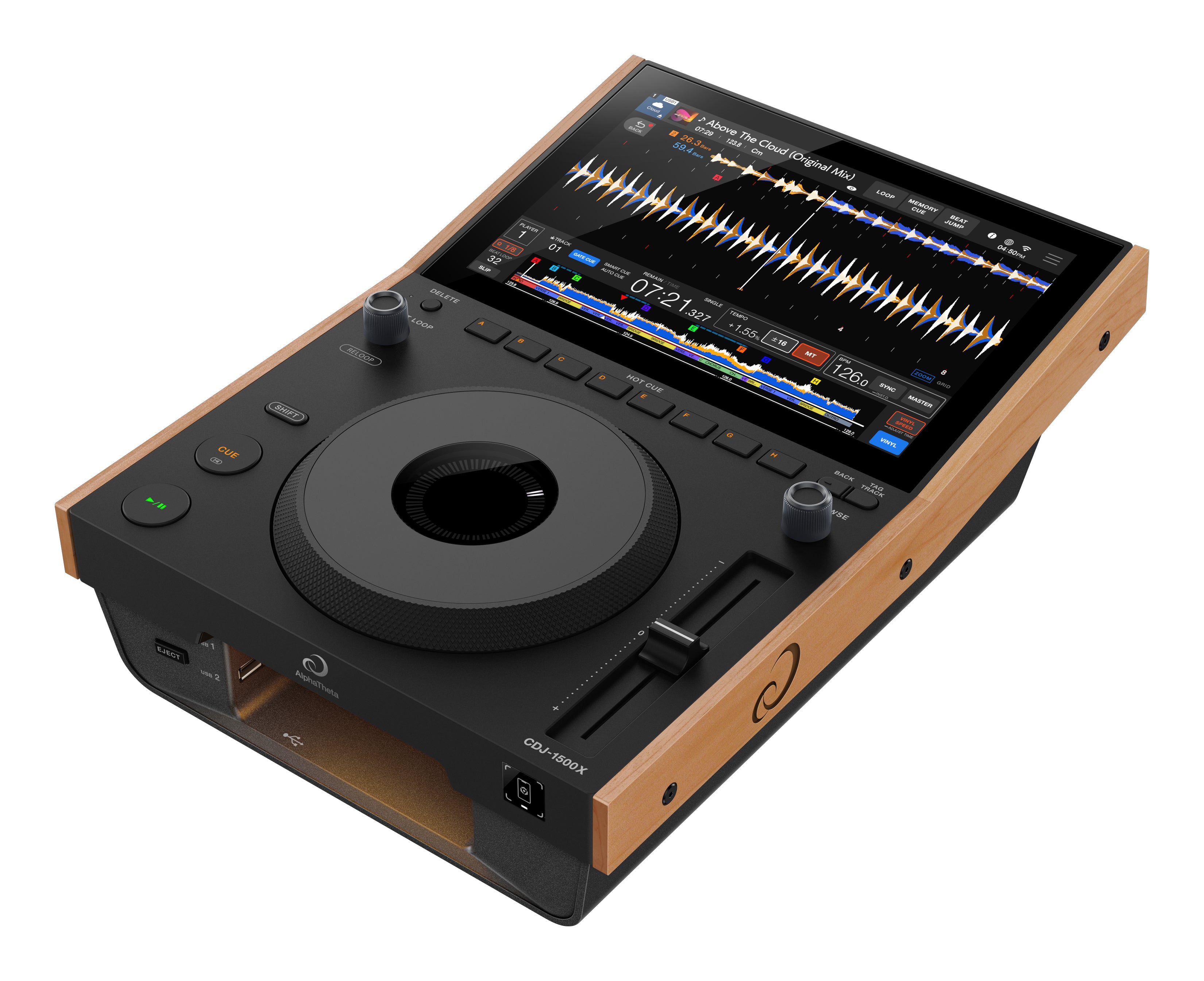 AlphaTheta CDJ-1500X Professional Digital Media Player – Black