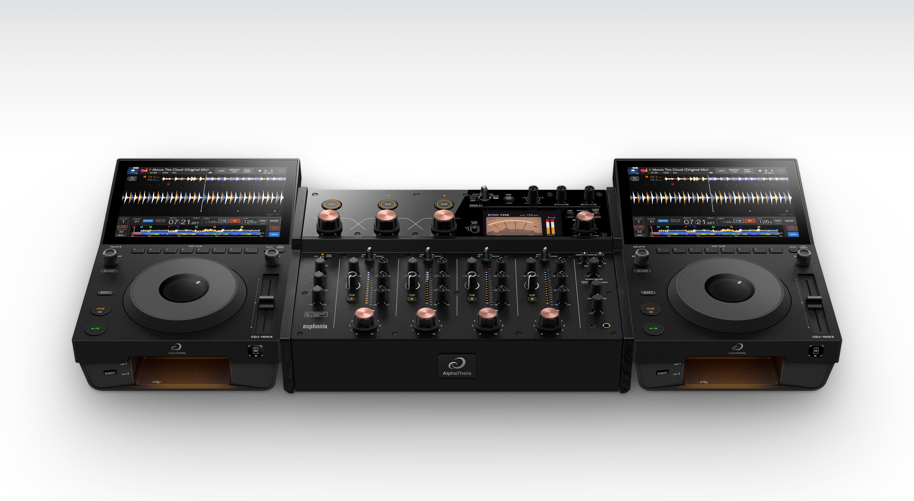 AlphaTheta CDJ-1500X Professional Digital Media Player – Black
