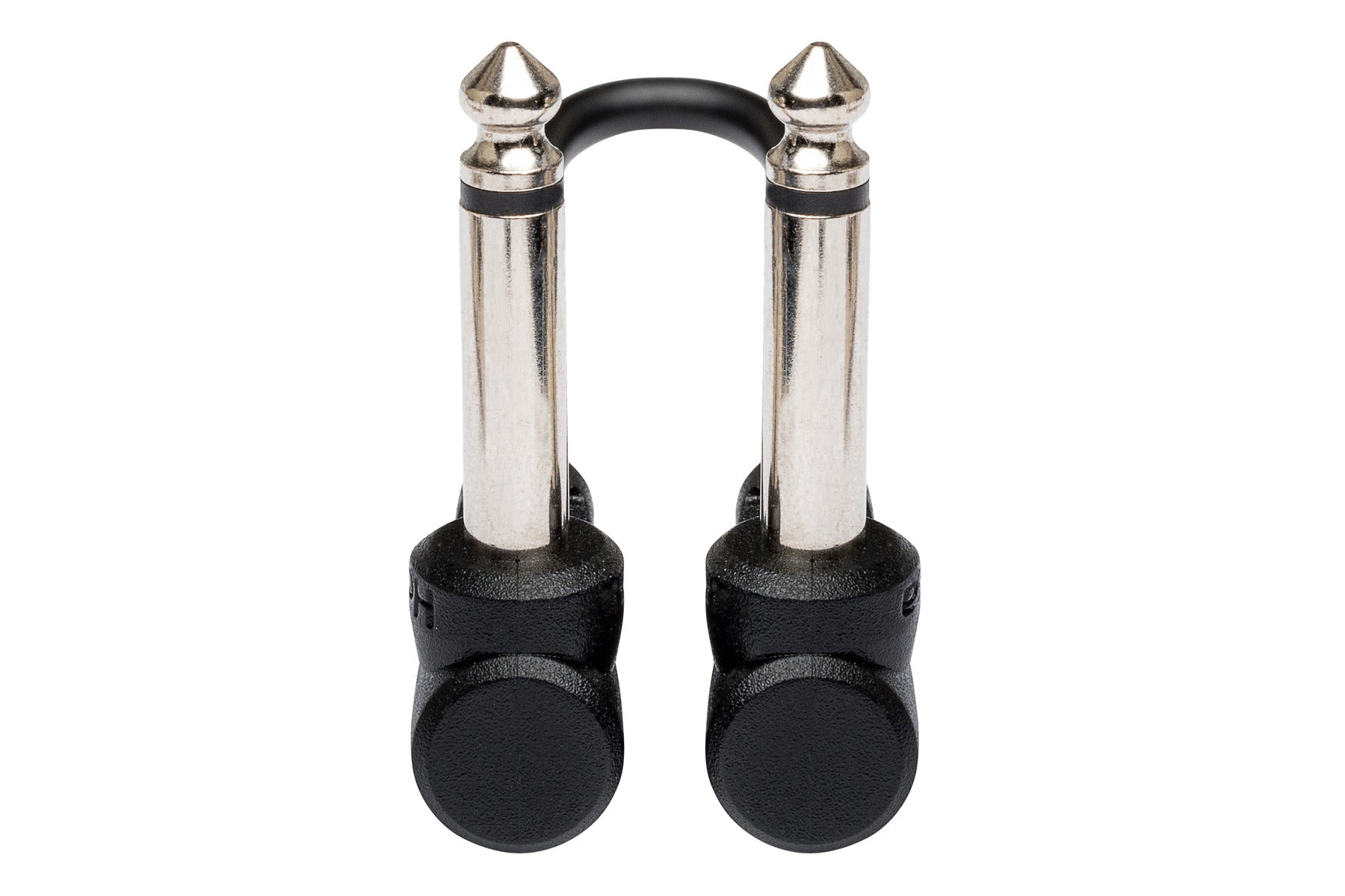 The Hosa CFS606 Guitar Patch Cable, Molded Right-Angle To Same, 6 In / 15Cm, 6 Pc