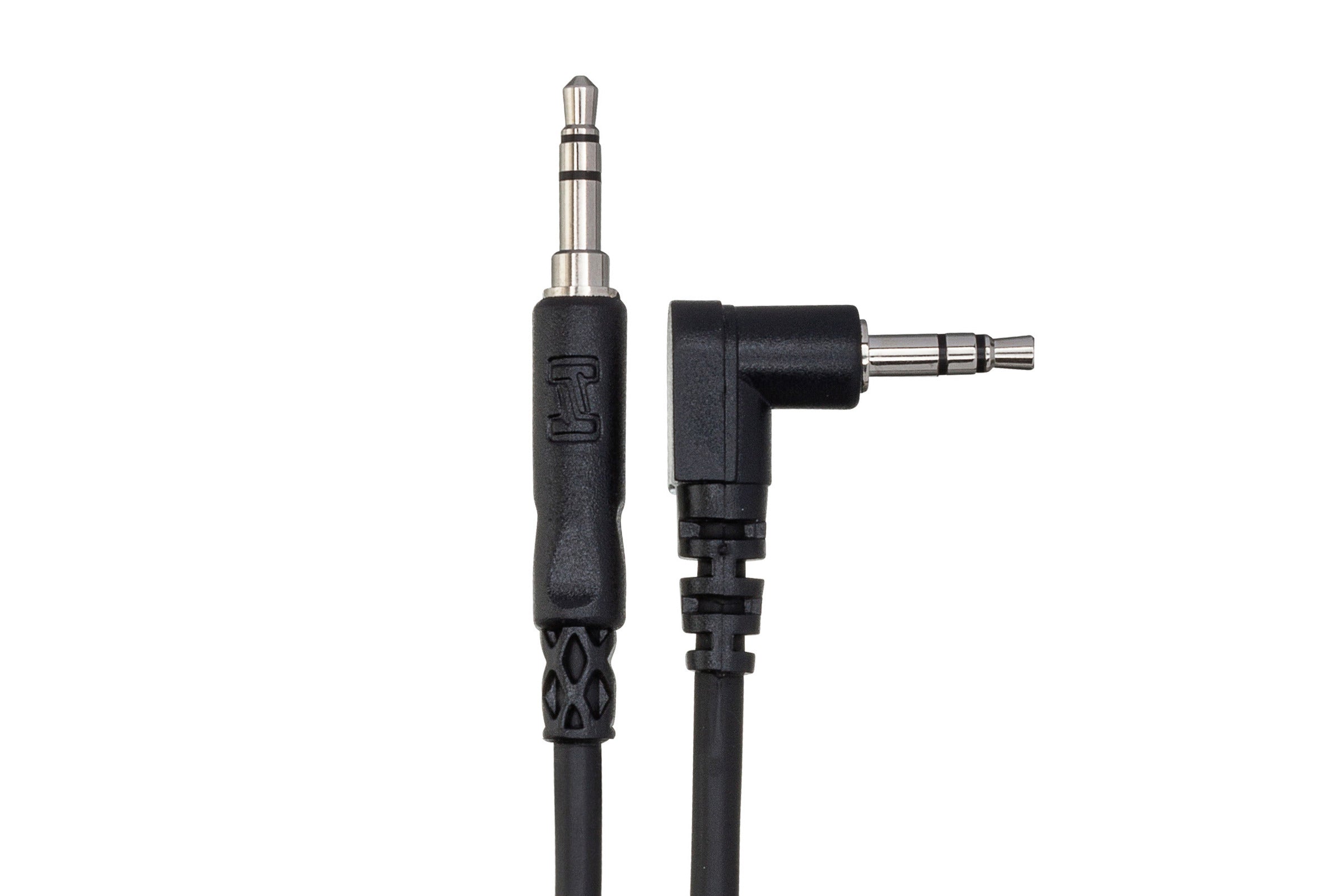 Hosa CMM110R Stereo Interconnect, 3.5 Mm TRS To Right-Angle 3.5 Mm TRS, 10 Ft / 3M