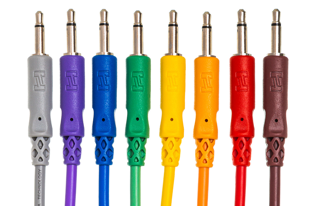 The Hosa CMM845 Unbalanced Patch Cables, 3.5 Mm TS To Same, 1.5 Ft / 0.45M