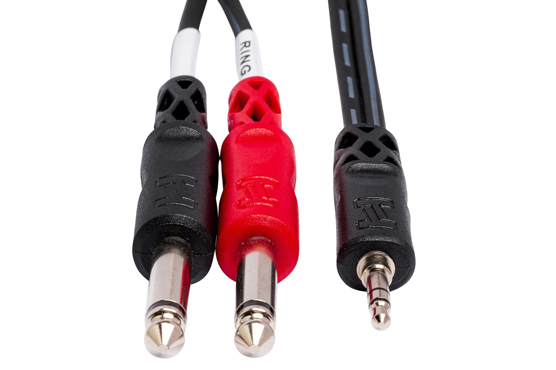 Hosa CMP153 Stereo Breakout, 3.5 Mm Trs To Dual 1/4 In Ts, 3 Ft / 0.9M