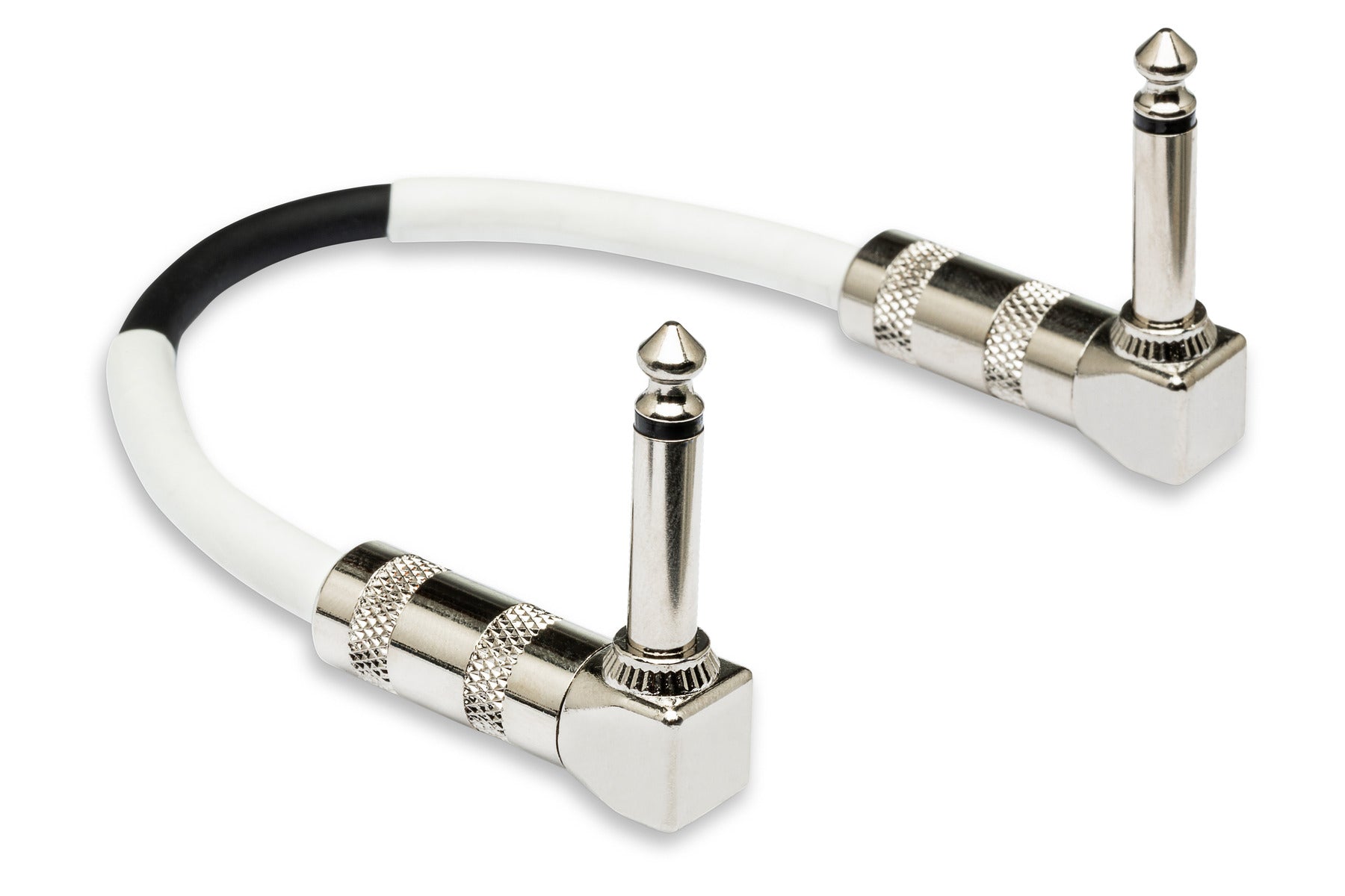 The Hosa CPE112 Guitar Patch Cable, Right-Angle To Same, 12 In / 30Cm
