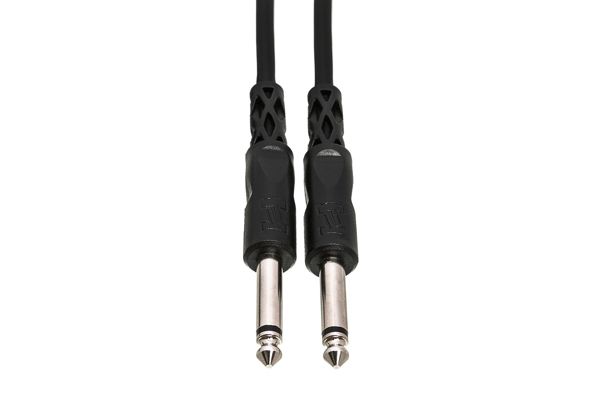 Hosa CPP103 Unbalanced Interconnect, 1/4 In TS To Same, 3 Ft / 0.9M