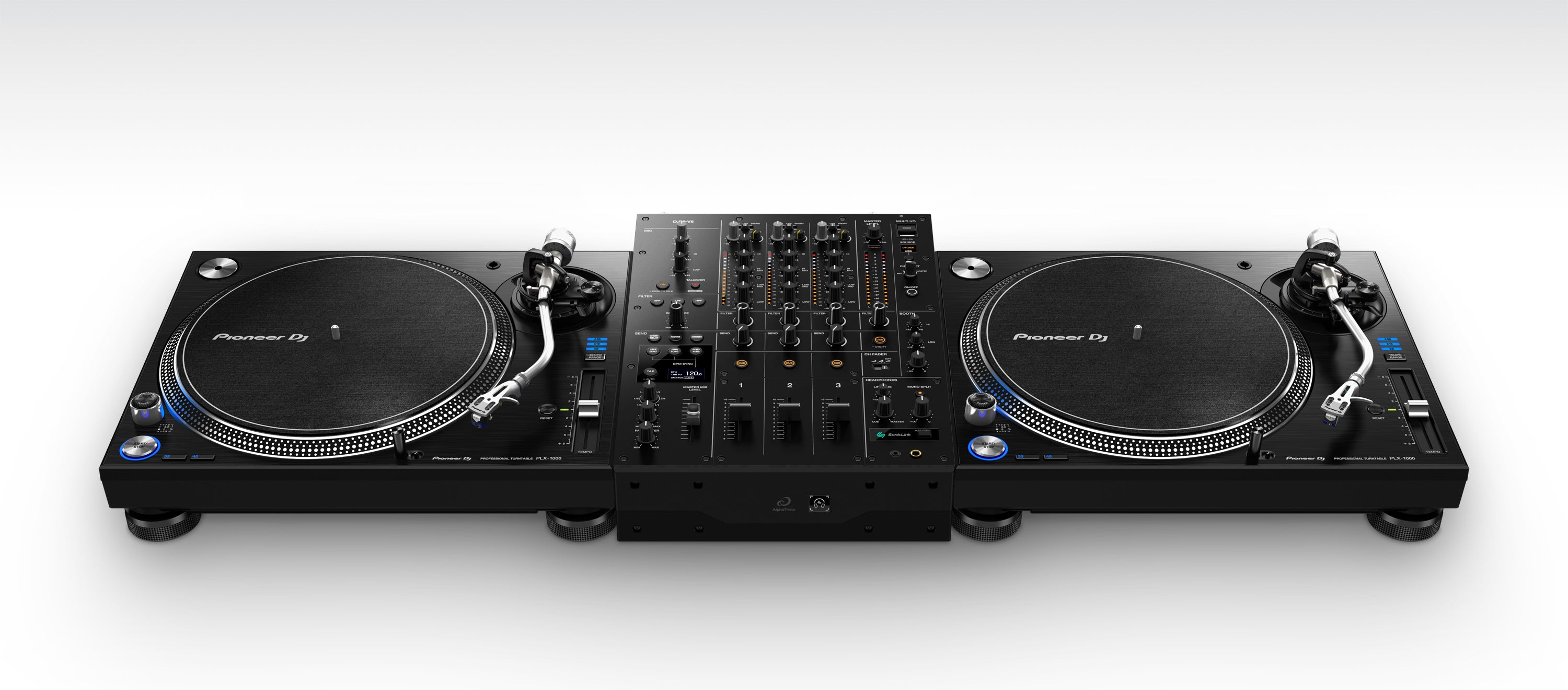 AlphaTheta DJM-V5 Professional 3-Channel DJ Mixer with SonicLink Wireless Monitoring