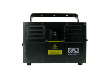Event Lighting Lite EL5000RGBPRO - 5W RGB Animation Laser. ILDA, RJ45, 30K Scanner - Road case included