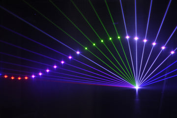 Event Lighting Lite EL5000RGBPRO - 5W RGB Animation Laser. ILDA, RJ45, 30K Scanner - Road case included