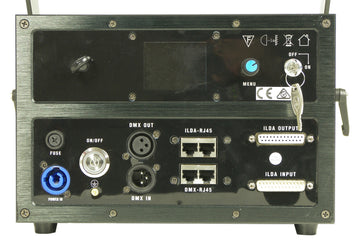 Event Lighting Lite EL5000RGBPRO - 5W RGB Animation Laser. ILDA, RJ45, 30K Scanner - Road case included