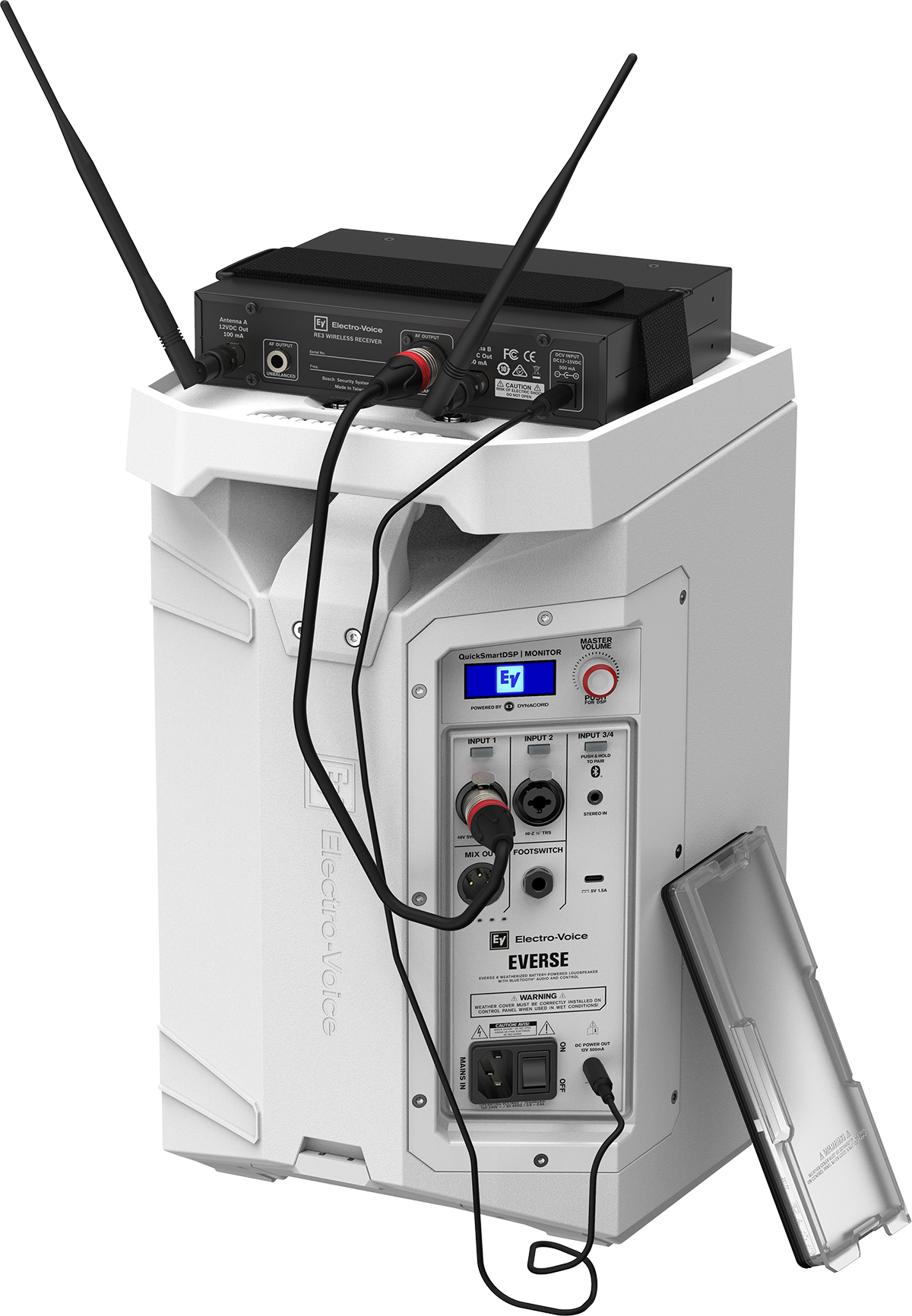 Electro-Voice EVERSE 8 WHITE – Weatherised Battery-Powered Speaker w/Bluetooth Audio & Control