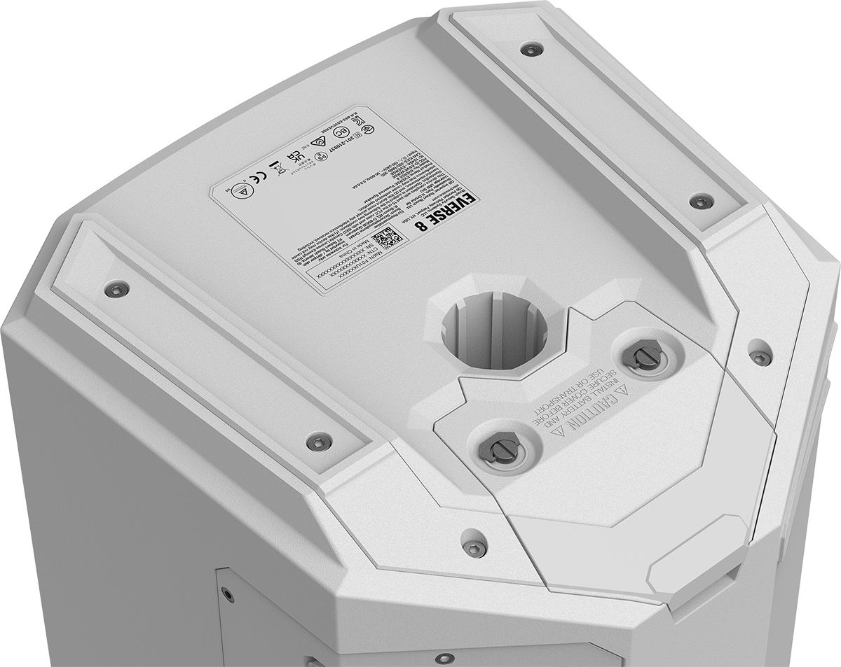 Electro-Voice EVERSE 8 WHITE – Weatherised Battery-Powered Speaker w/Bluetooth Audio & Control