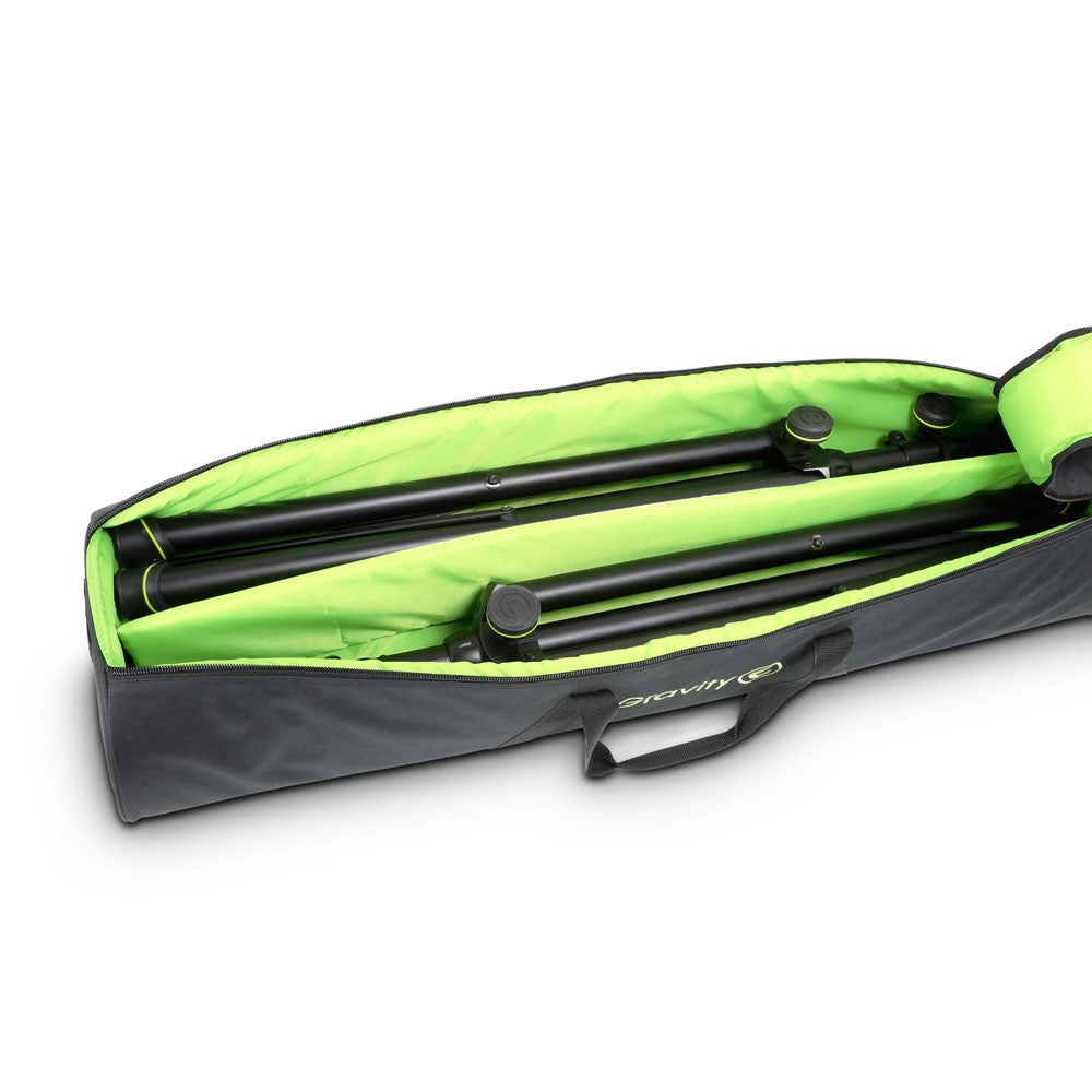 Gravity GSS5212BSET1 Set Of 2 Steel Speaker Stands & Carrying Bag