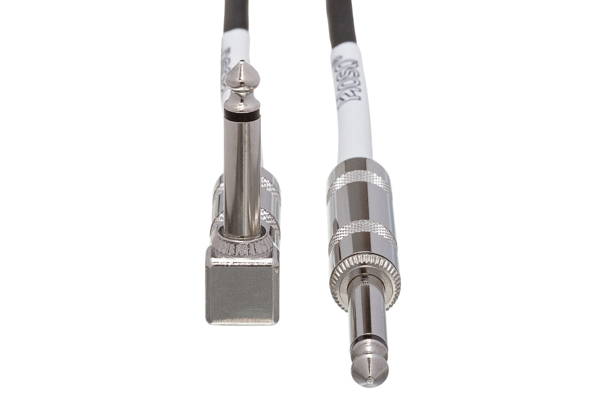 Hosa GTR210R Guitar Cable, Straight To Right-Angle, 10 Ft / 3M