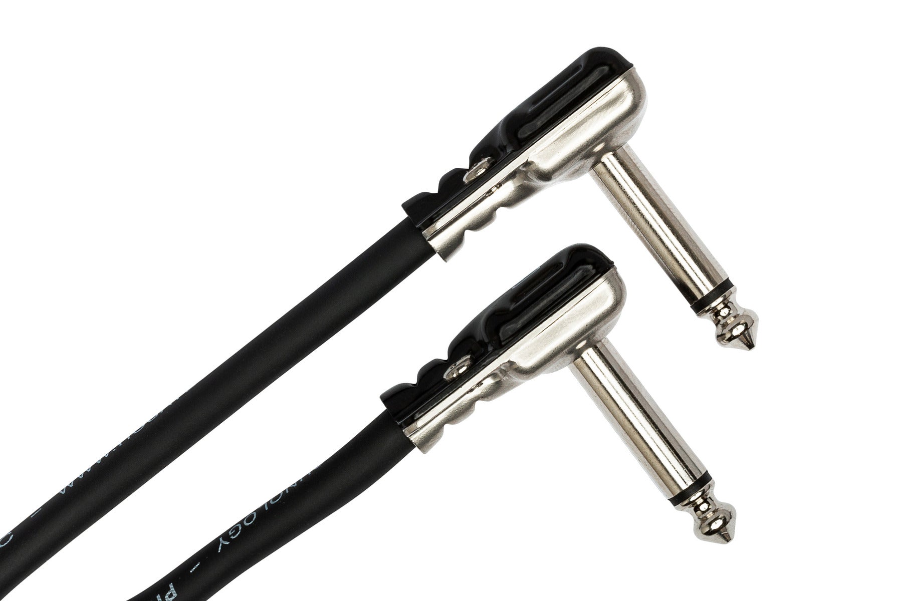 Hosa Pro HGFP000.5 Pro Guitar Patch Cable, Rean Low-Profile Right-Angle To Same, 6 In / 15Cm