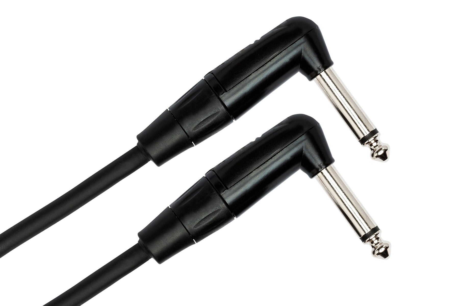 Hosa Pro HGTR001.5Rr Pro Guitar Patch Cable, Rean Right-Angle To Same, 18 In / 45Cm