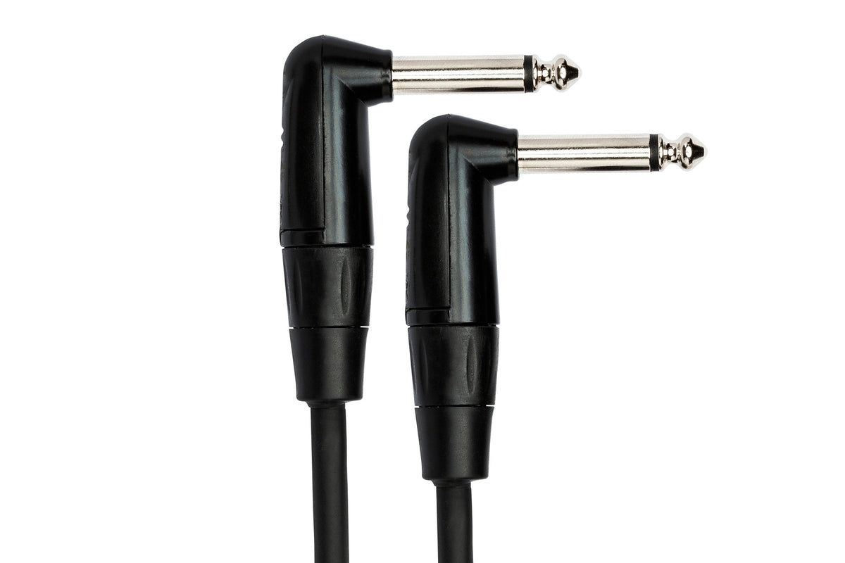 Hosa Pro HGTR000.5Rr Pro Guitar Patch Cable, Rean Right-Angle To Same, 6 In / 15Cm