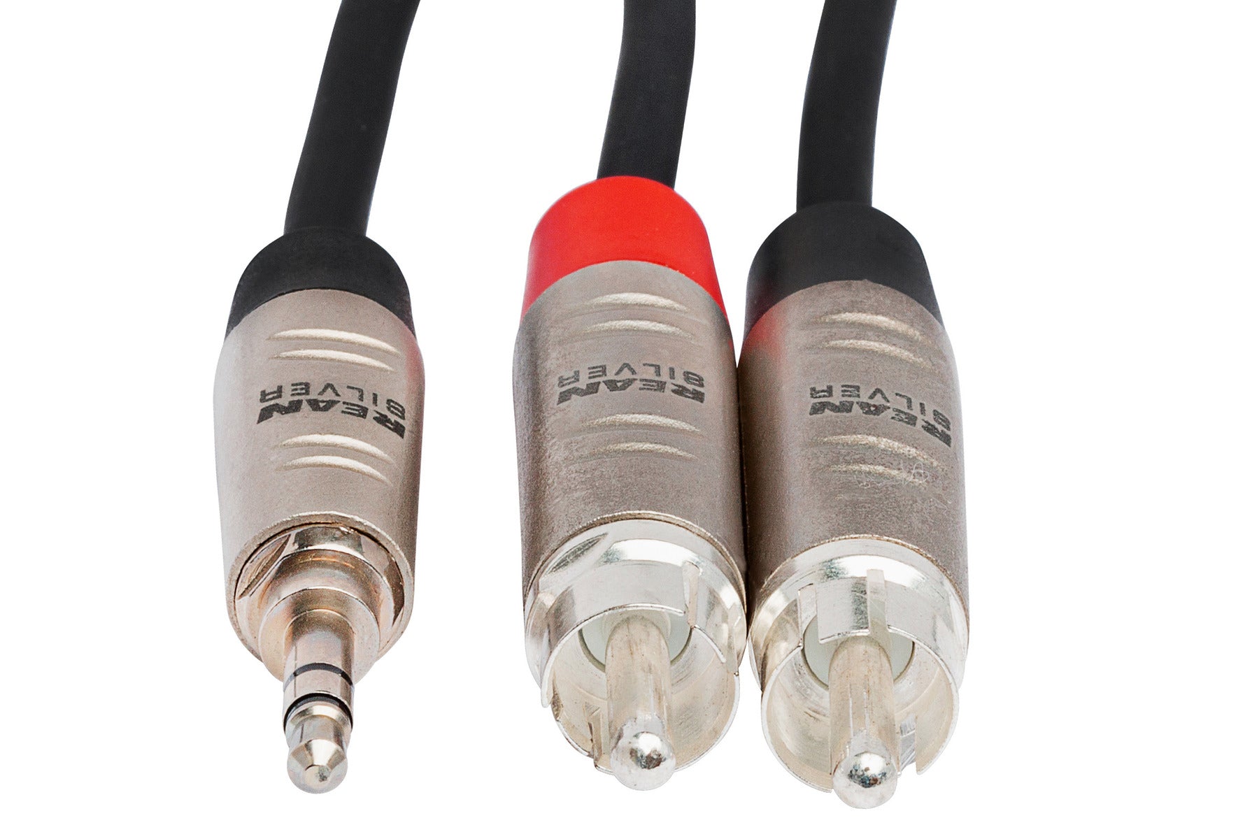 Hosa Pro HMP003Y Pro Stereo Breakout, Rean 3.5 Mm TRS To Dual RCA, 3 Ft / 0.9M