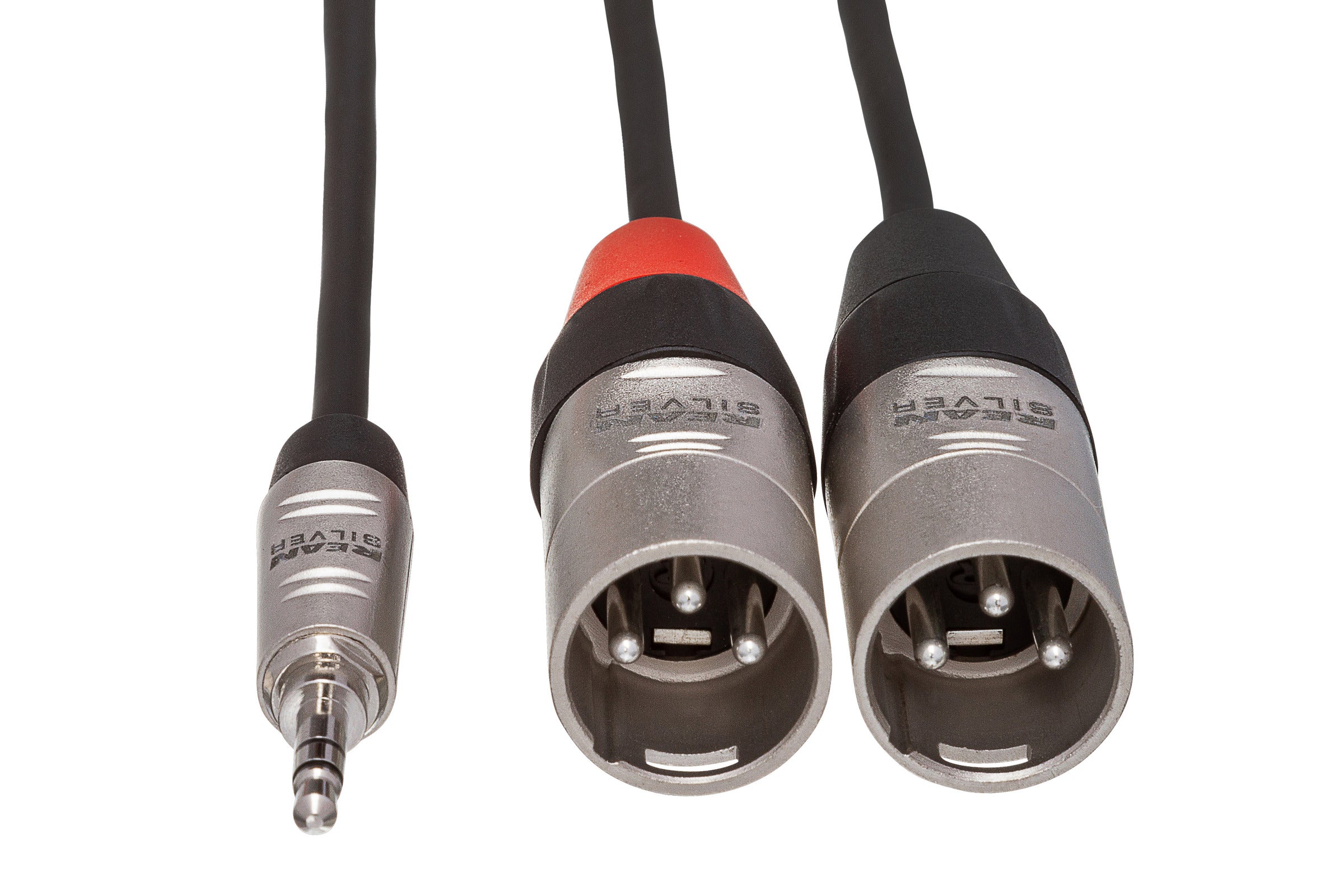 Hosa Rean 3.5 mm TRS to Dual XLR3M Pro Stereo Breakout Cable, 3 Ft / 91.44cm