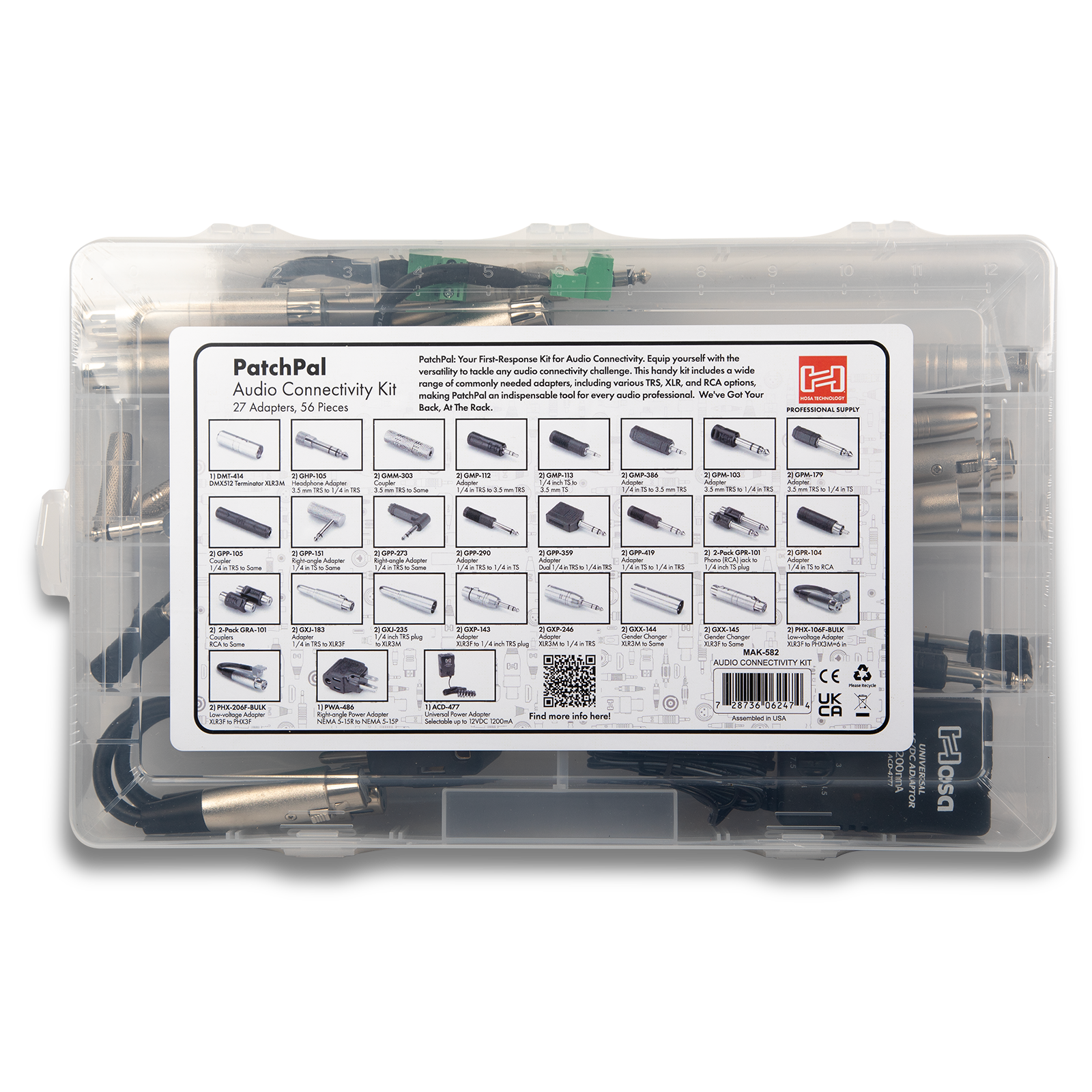 Hosa MAK-582 Patch Pal Multi Adapter Kit
