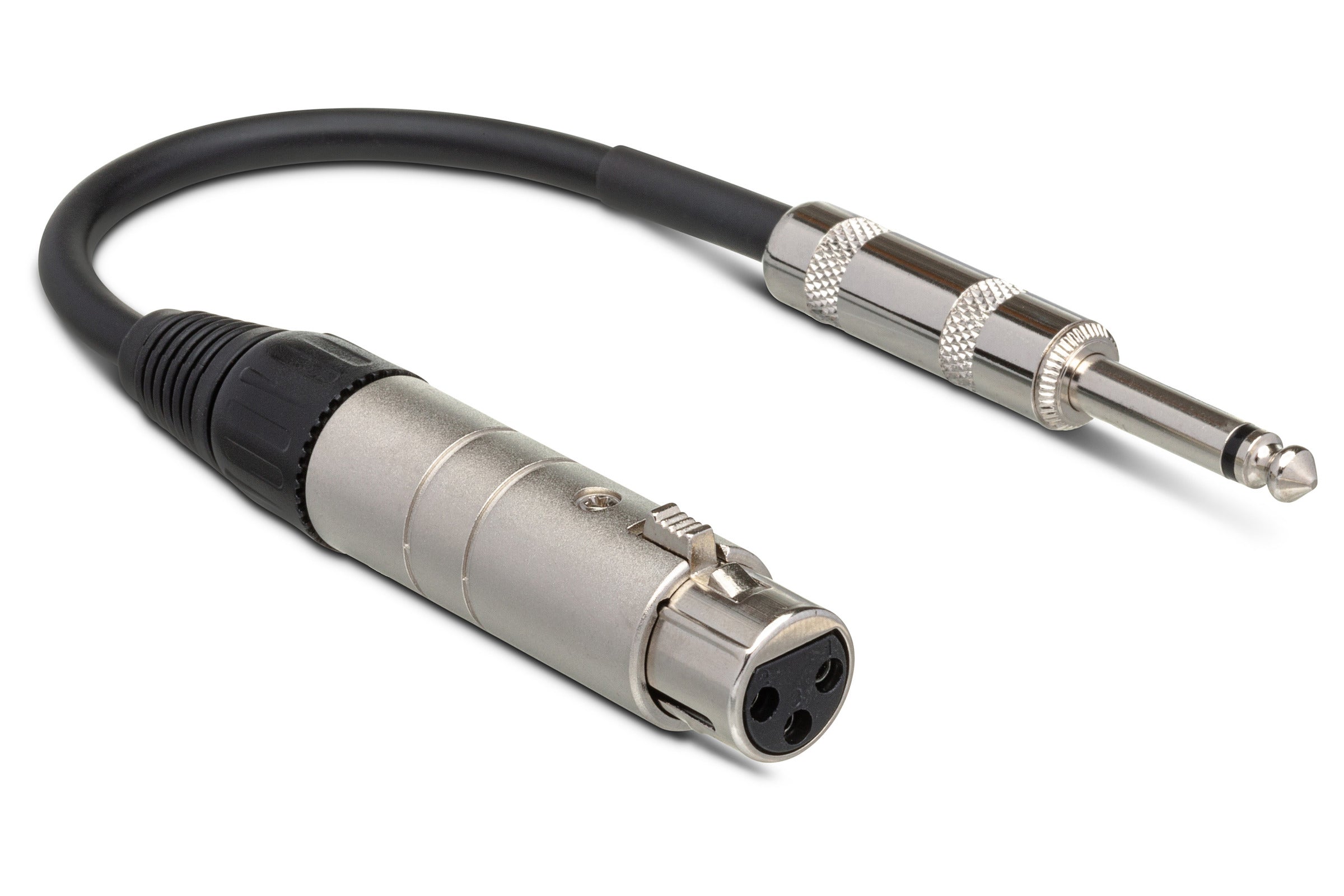 Hosa MIT176 Impedance Transformer, XLR Female To 1/4 In TS, 6 In / 15Cm
