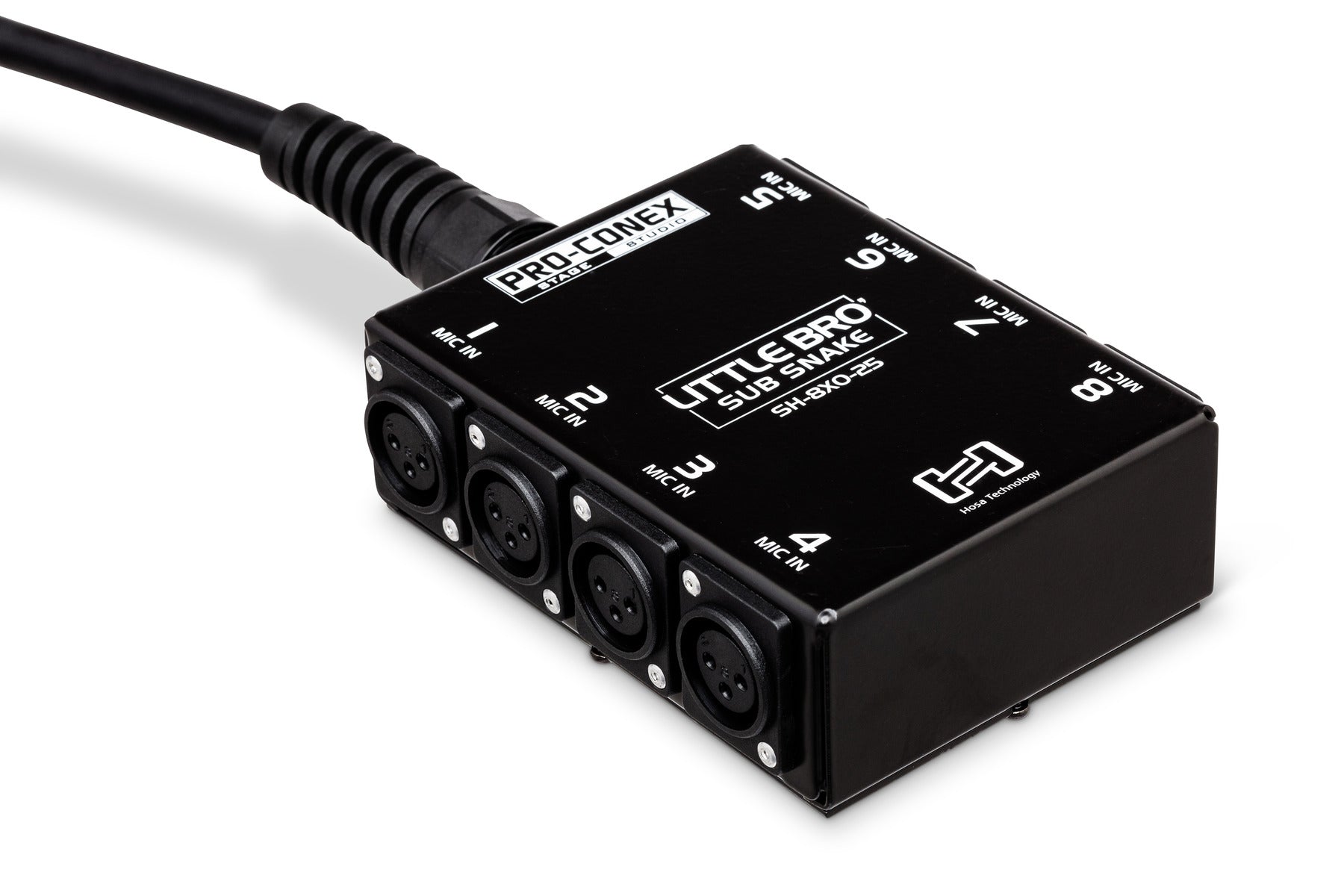 Hosa SH8X050 Pro-Conex Little Bro' Sub Snake, 8 X XLR Sends And No Returns, 50 Ft / 15M