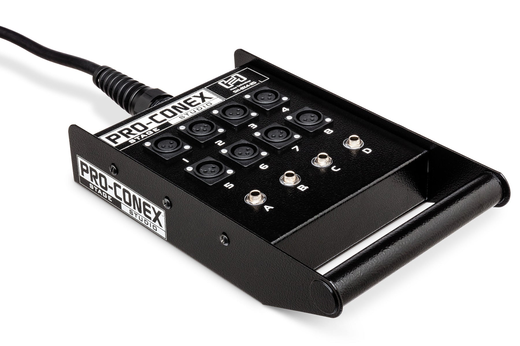 Hosa SH8X4100 Pro-Conex Stage Box Snake, 8 X XLR Sends And 4 X 1/4 In TRS Returns, 100 Ft / 30M