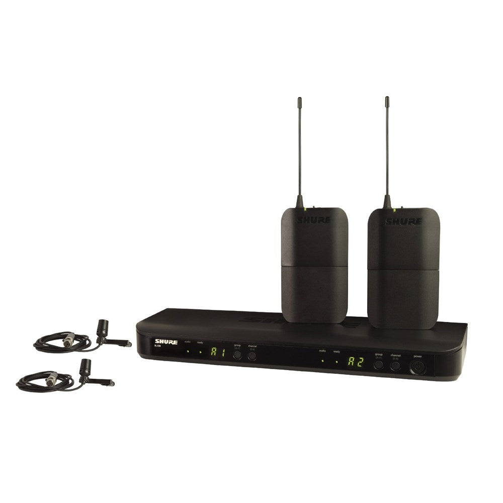 Shure BLX188/CVL Wireless Dual Lapel Mic System (K14: 614-638MHz)