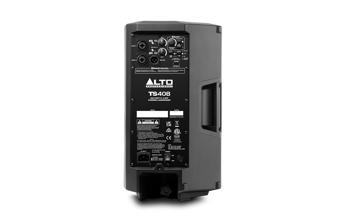 Alto Professional - TS408 8" 2000W Active 2-Way Speaker With Bluetooth, DSP & APP Control