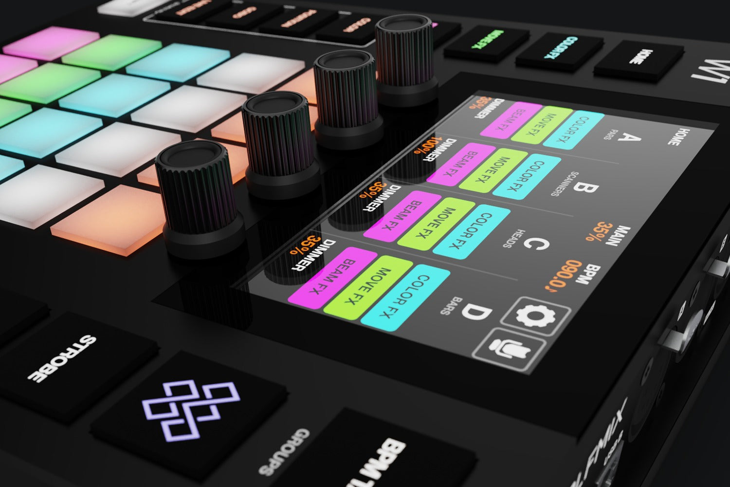 Wolfmix W1 MK2 standalone performance DMX lighting controller