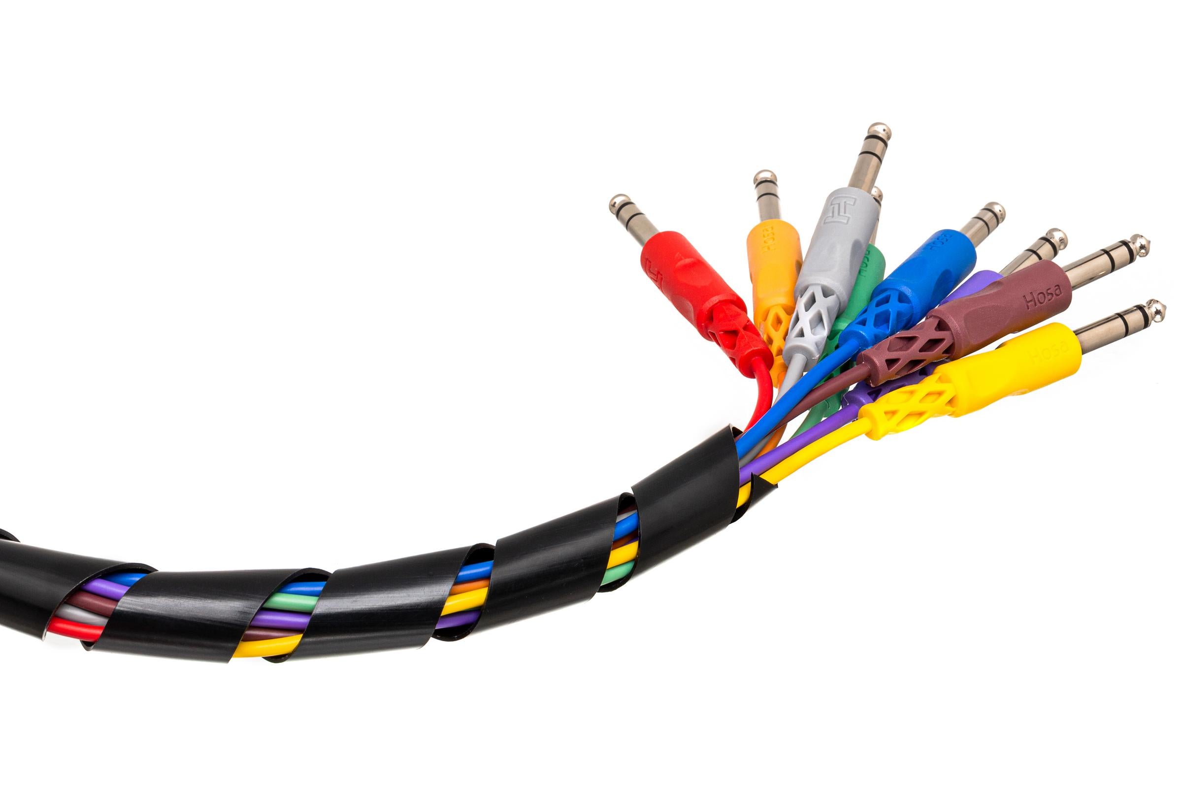 Hosa WTI385 Spiral Cable Wrap, 10 Ft / 3M X 0.8 In / 20Cm
