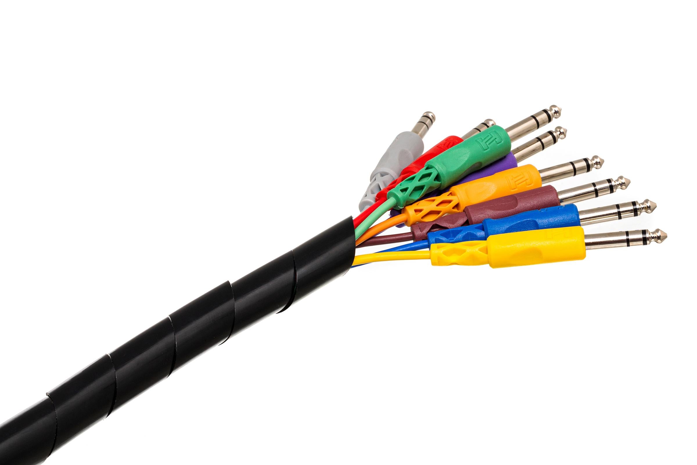Hosa WTI385 Spiral Cable Wrap, 10 Ft / 3M X 0.8 In / 20Cm