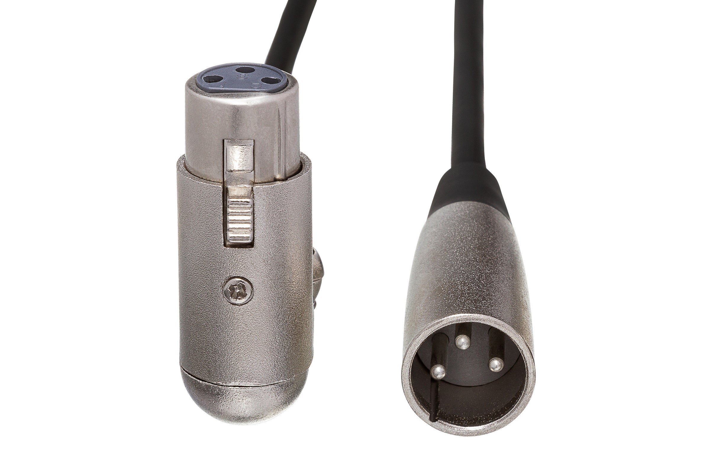 Hosa XFF125 Balanced Interconnect, Right-Angle XLR Female To XLR Male, 25 Ft / 7.6M