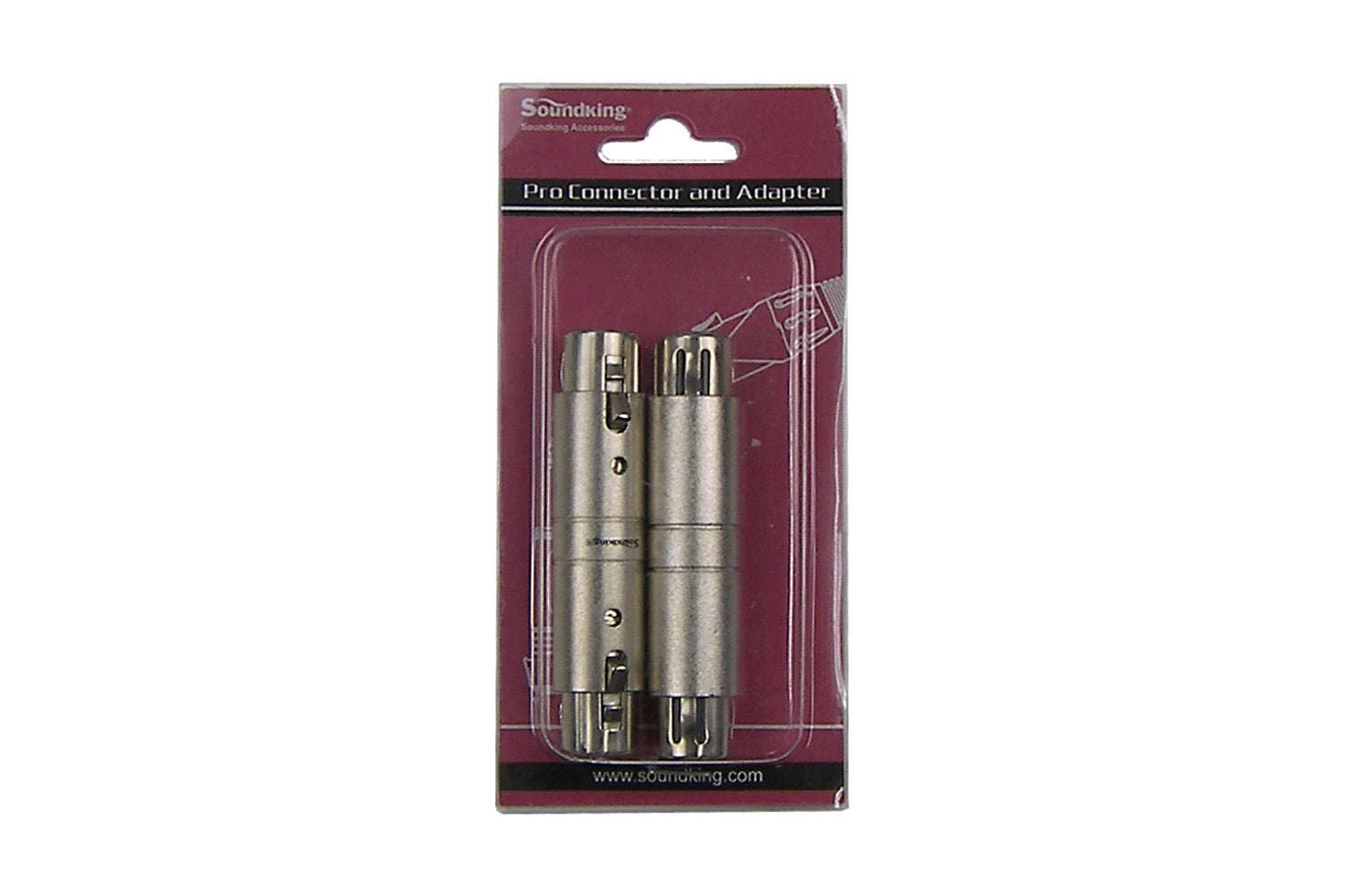 SoundKing XFXF2 - Pair of XLR 3 pin female to female adaptors