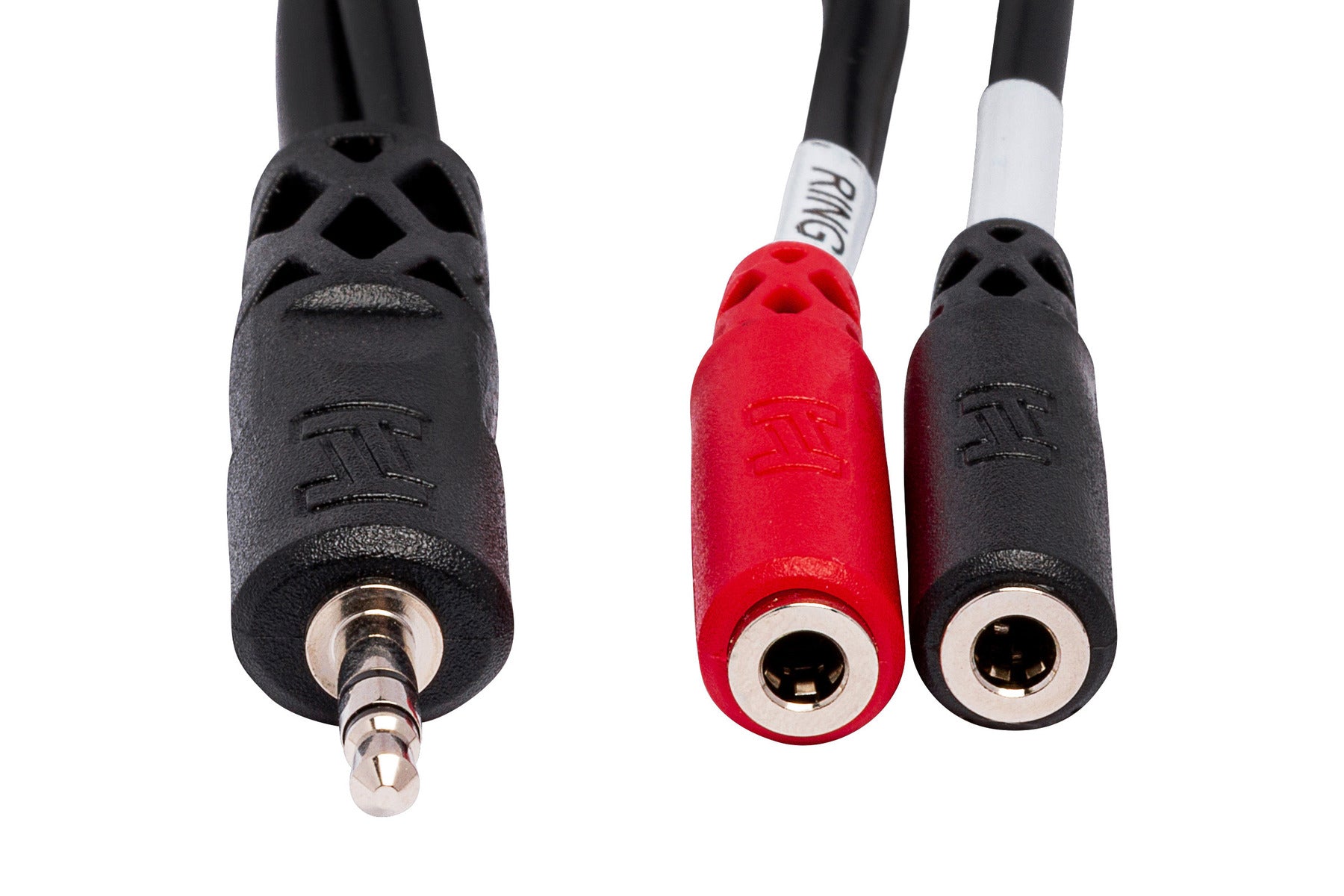 Hosa YMM261 Stereo Breakout, 3.5 Mm TRS To Dual 3.5 Mm Ts Female