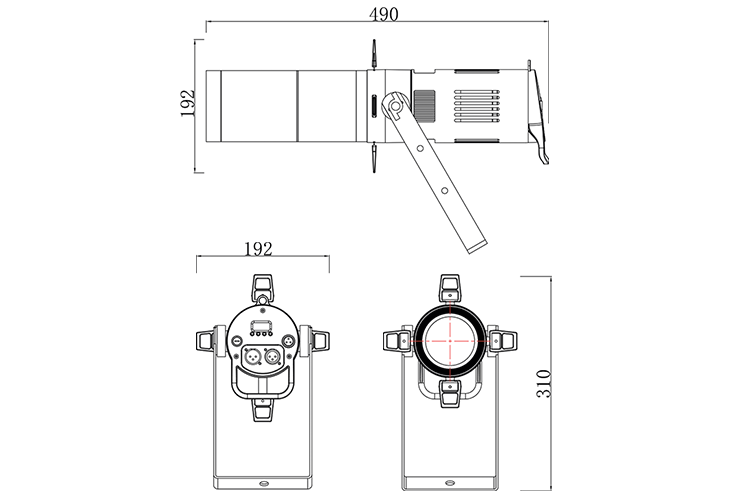 Event Lighting ZP200LE - 200W LED Fresnel / Profile Spot - Light Engine