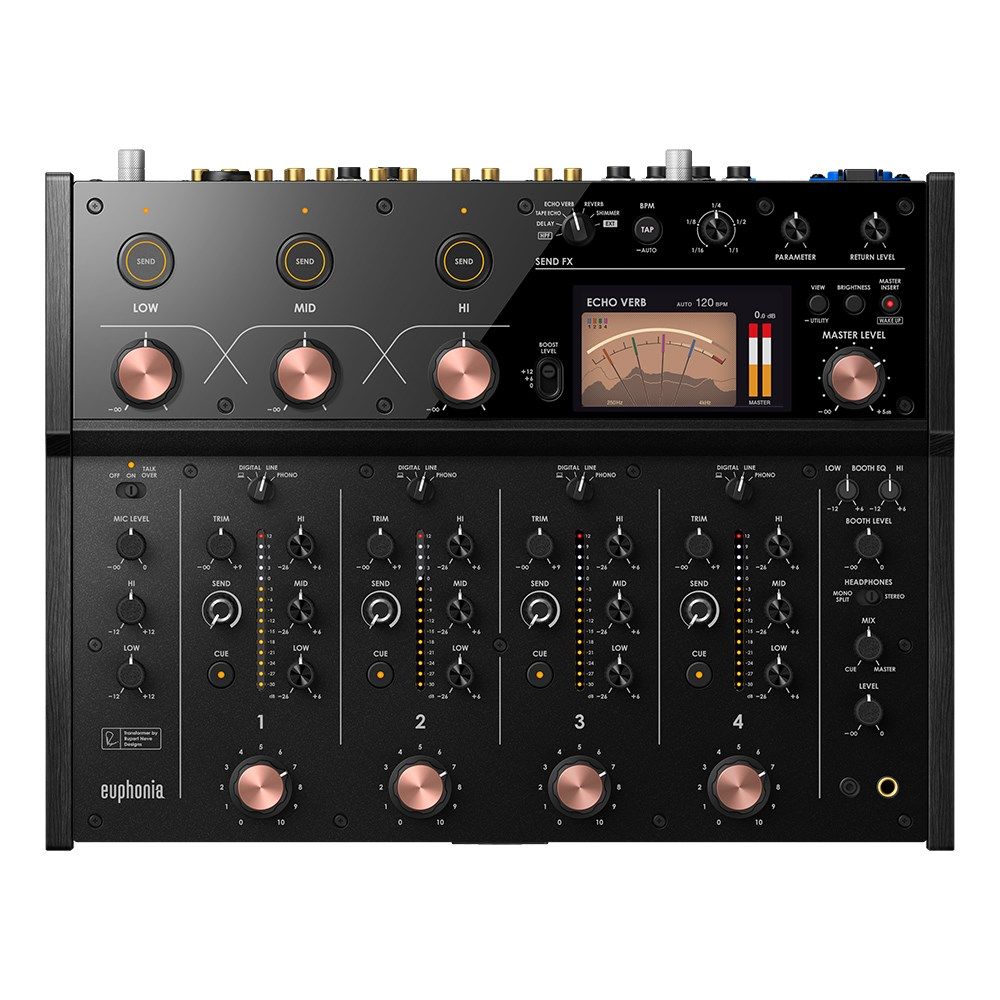 AlphaTheta Euphonia Professional 4x Channel Rotary Mixer & Rupert Neve Transformer