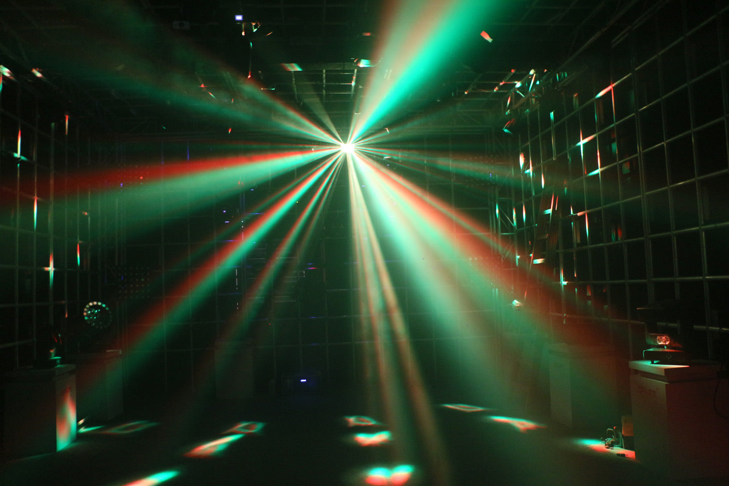 Event Lighting DERBY3 - 3-in-1 Lighting Effect: Derby, LED Strobe and flood light and RGB Laser