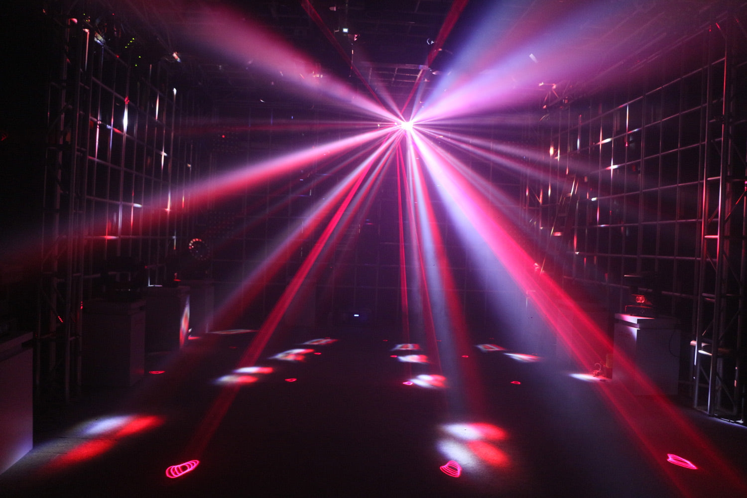 Event Lighting DERBY3 - 3-in-1 Lighting Effect: Derby, LED Strobe and flood light and RGB Laser