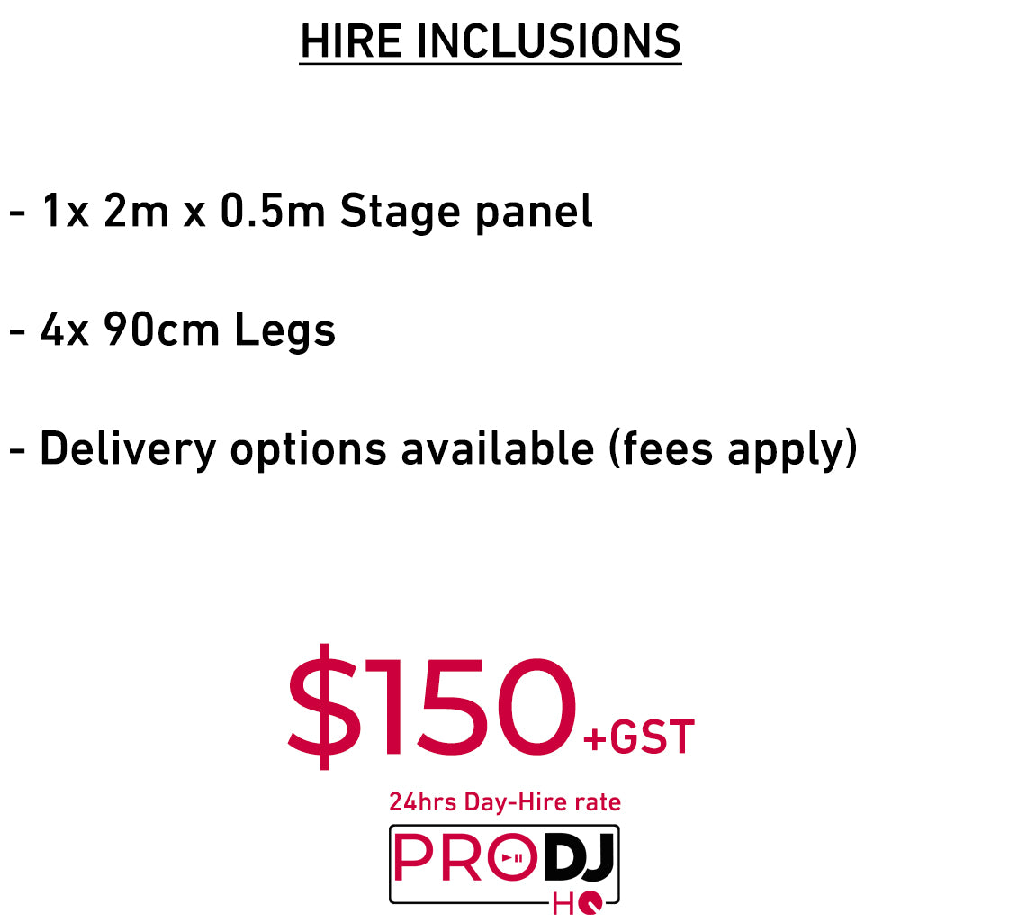 Heavy Duty DJ Performer table Hire