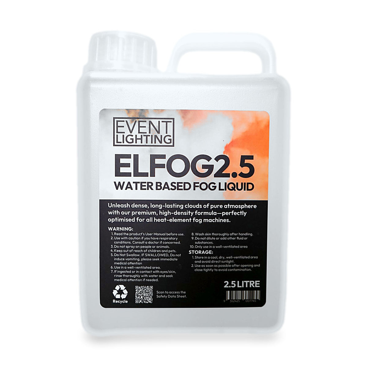 Event Lighting ELFOG2.5 High Density Fog Fluid 2.5L