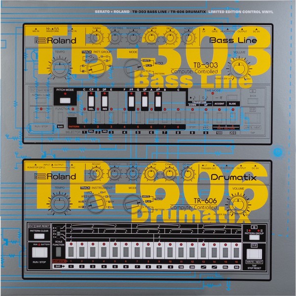 Serato 12" TB-303 / TR-606 Limited Edition Control Vinyl (Pair) Drumatix Control Vinyl