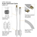 UDG Ultimate Cable USB 2.0 C-B White Straight 1.5m