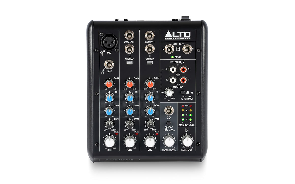 Alto Professional Truemix 500 5-Channel Compact Mixer & USB