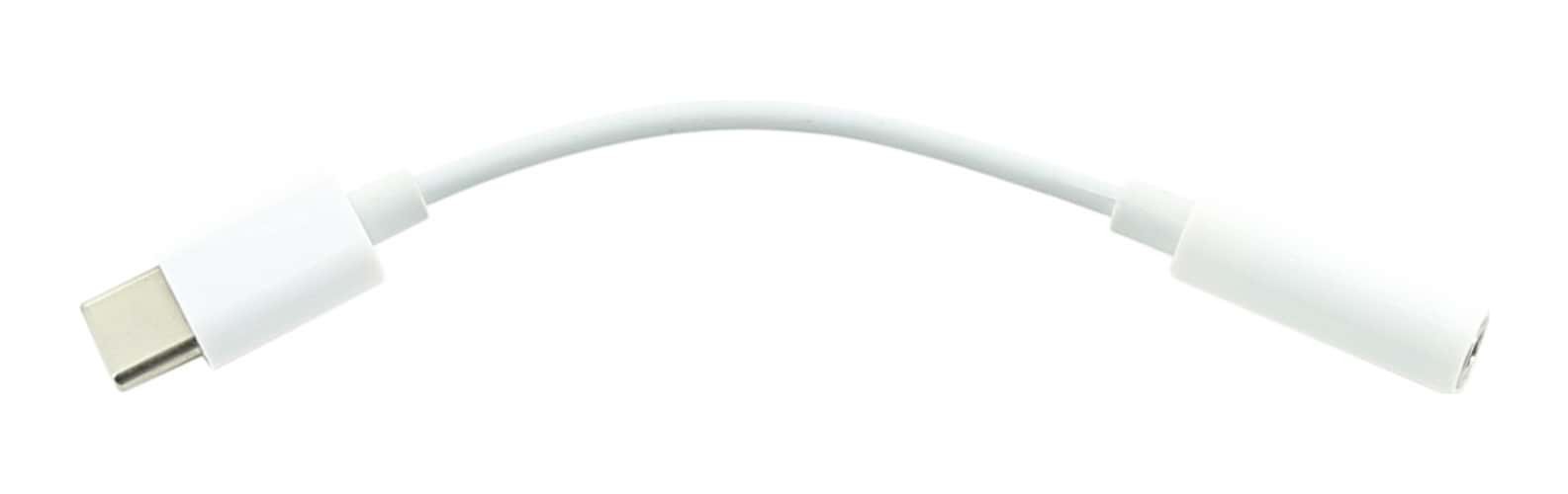 USB-C to Headphone Jack TRRS Adapter White